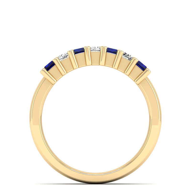 14K Yellow Gold - Sapphire