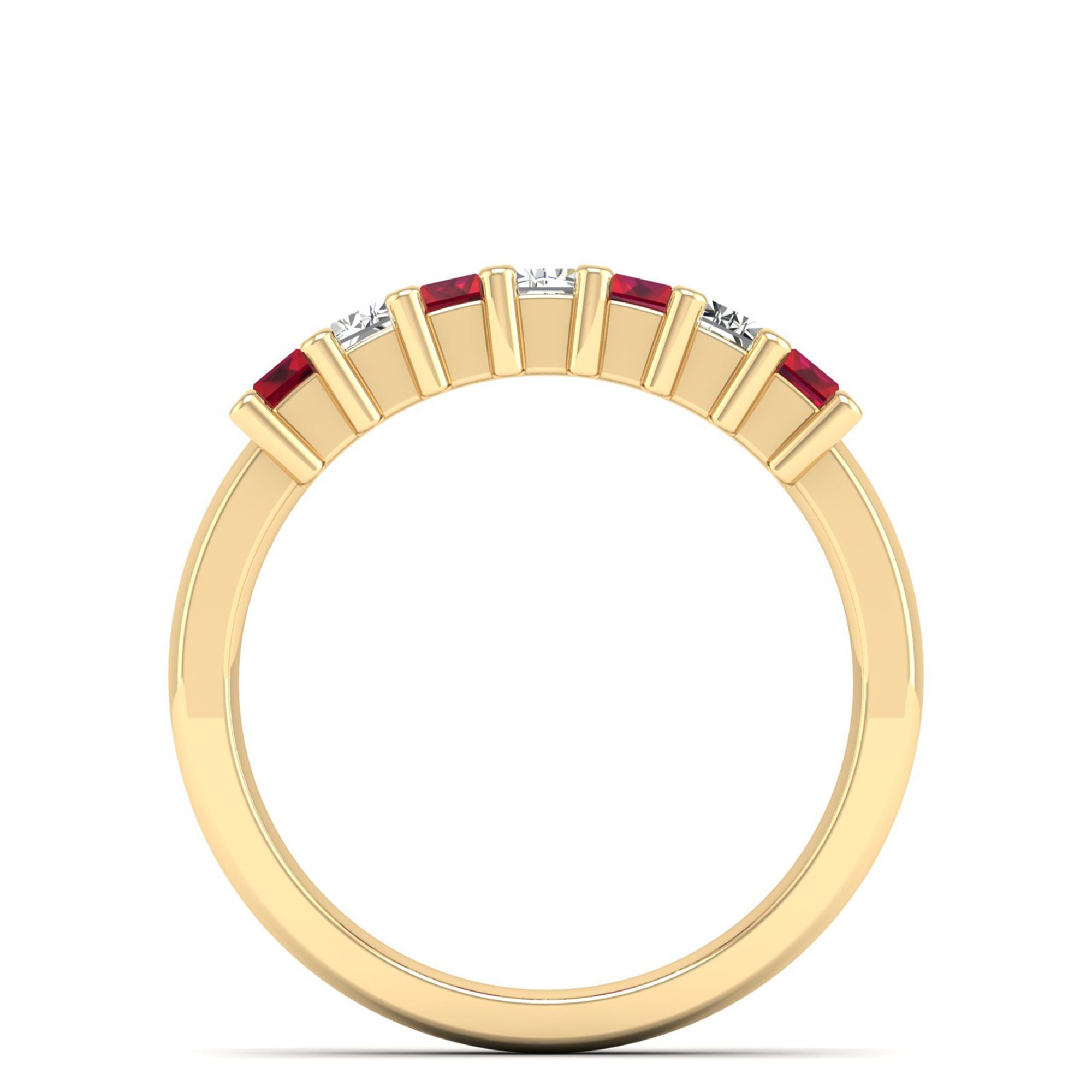 14K Yellow Gold - Ruby