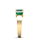 14K Yellow Gold - Emerald