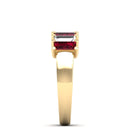 14K Yellow Gold - Ruby