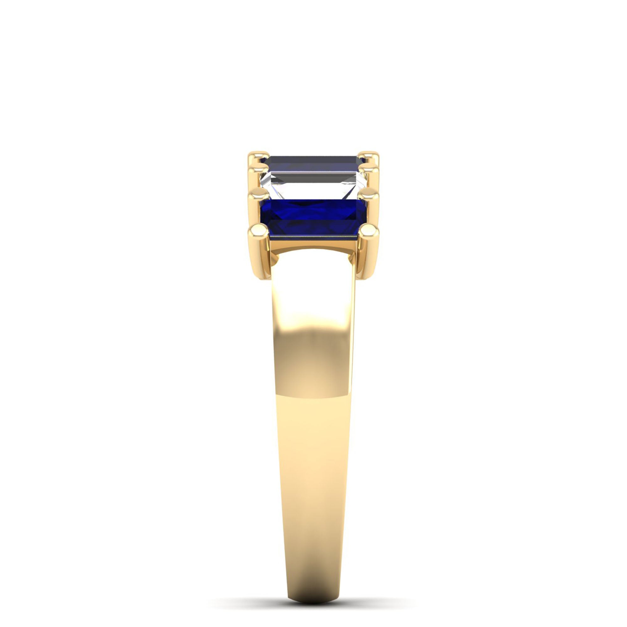 14K Yellow Gold - Sapphire