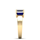 14K Yellow Gold - Sapphire