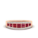 14K Rose Gold - Ruby