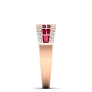 14K Rose Gold - Ruby