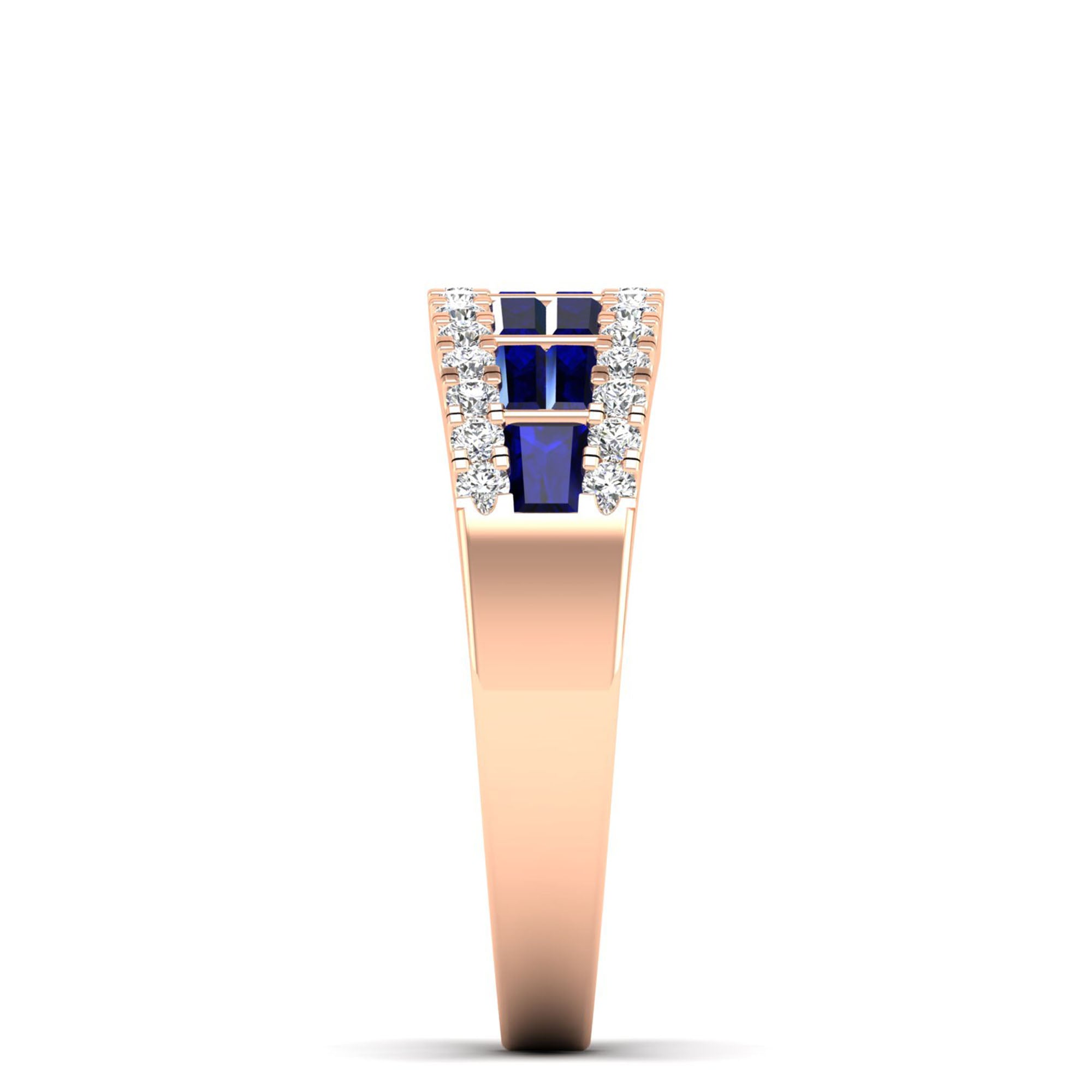 14K Rose Gold - Sapphire