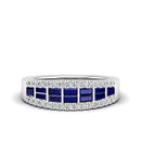 14K White Gold - Sapphire