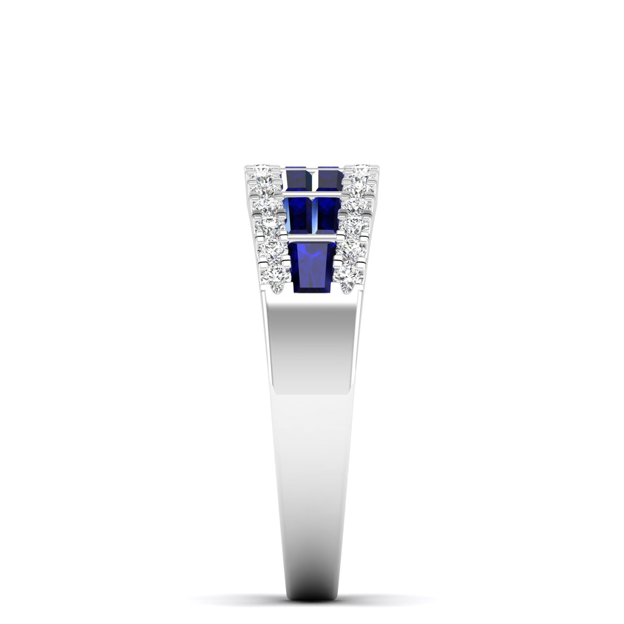 14K White Gold - Sapphire