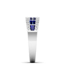 14K White Gold - Sapphire