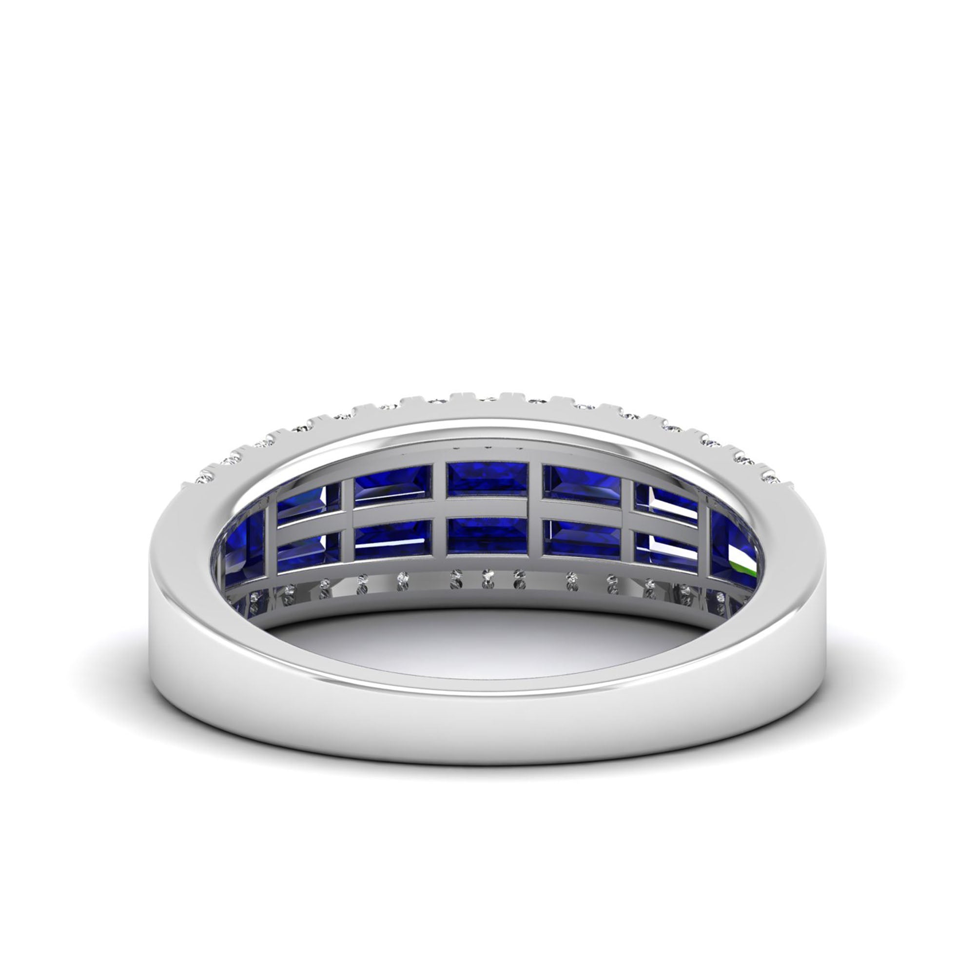 14K White Gold - Sapphire