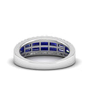 14K White Gold - Sapphire