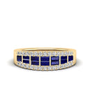 14K Yellow Gold - Sapphire