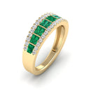 14K Yellow Gold - Emerald