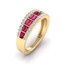 14K Yellow Gold - Ruby