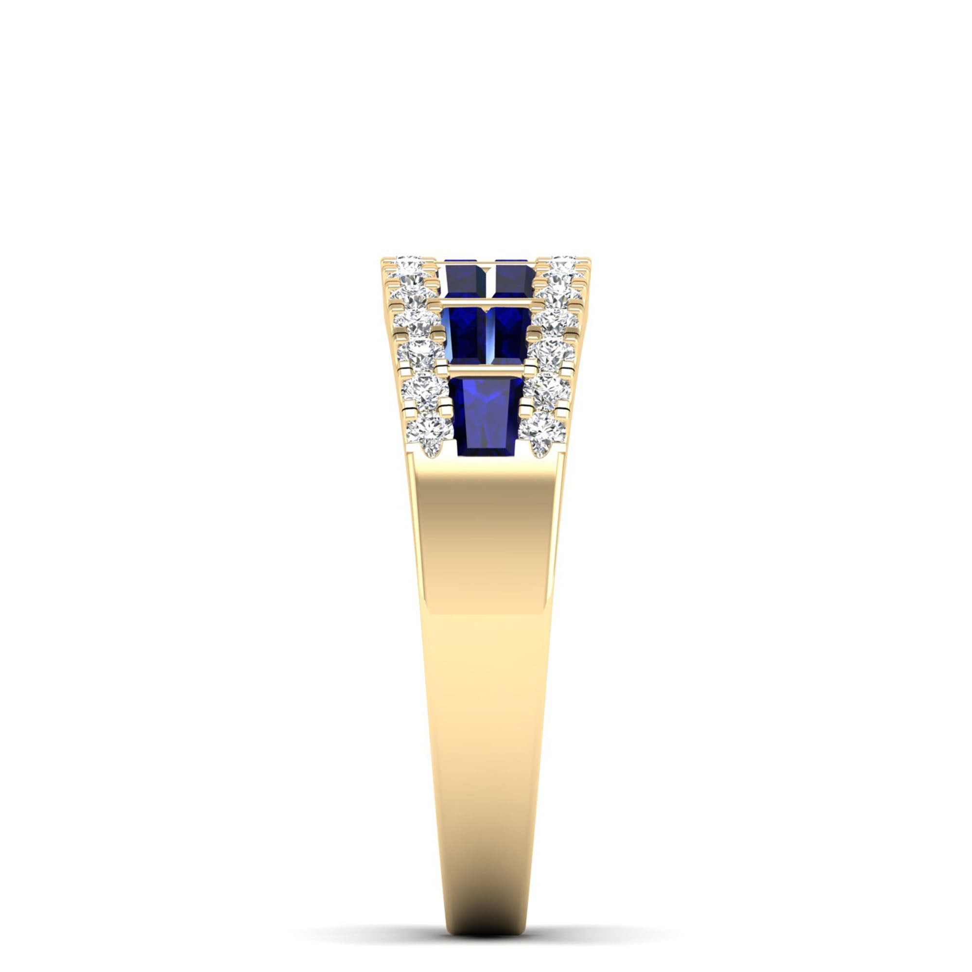 14K Yellow Gold - Sapphire