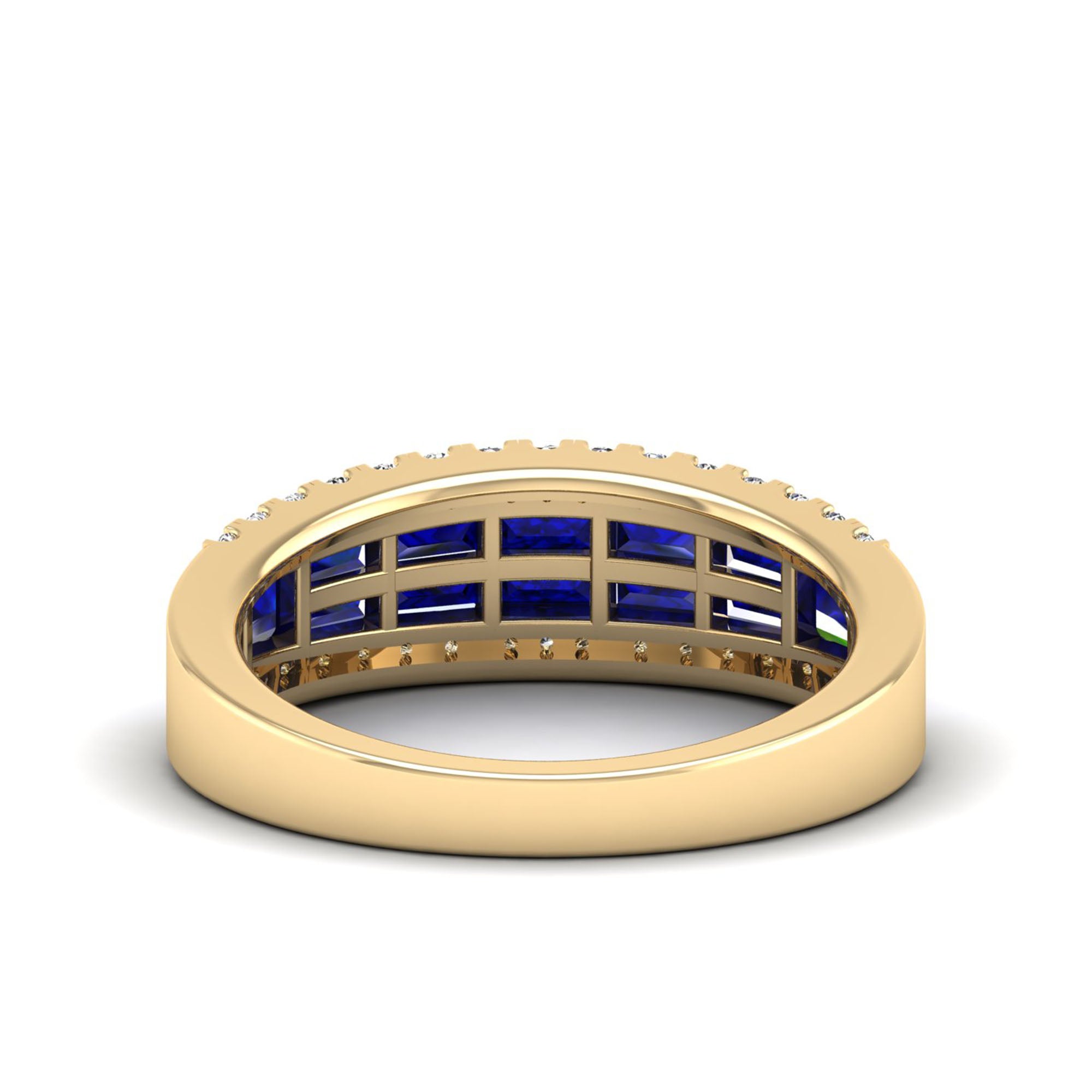 14K Yellow Gold - Sapphire