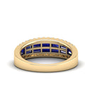 14K Yellow Gold - Sapphire