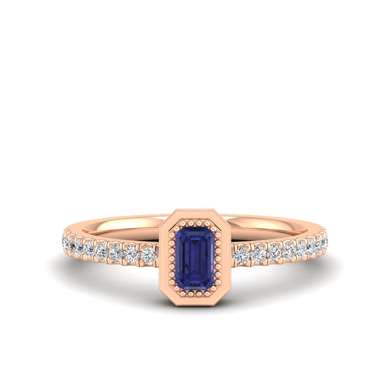 14K Rose Gold - Tanzanite