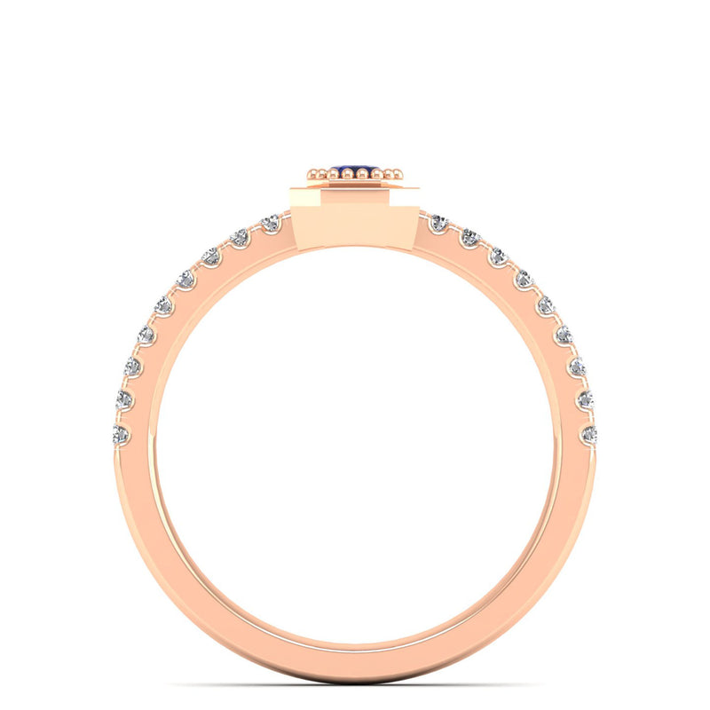 14K Rose Gold - Tanzanite