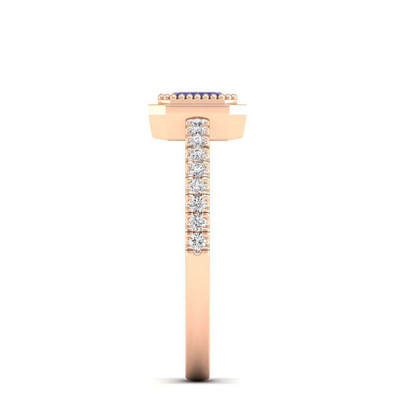 14K Rose Gold - Tanzanite