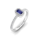 14K White Gold - Tanzanite