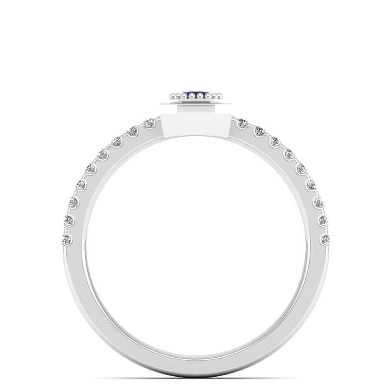 14K White Gold - Tanzanite