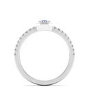 14K White Gold - Sapphire