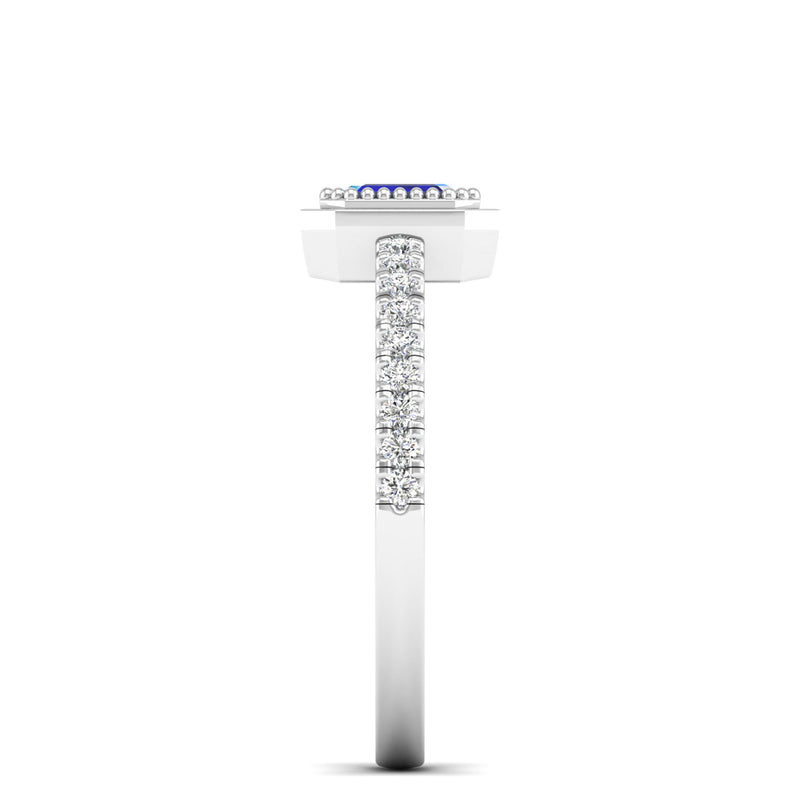 14K White Gold - Sapphire