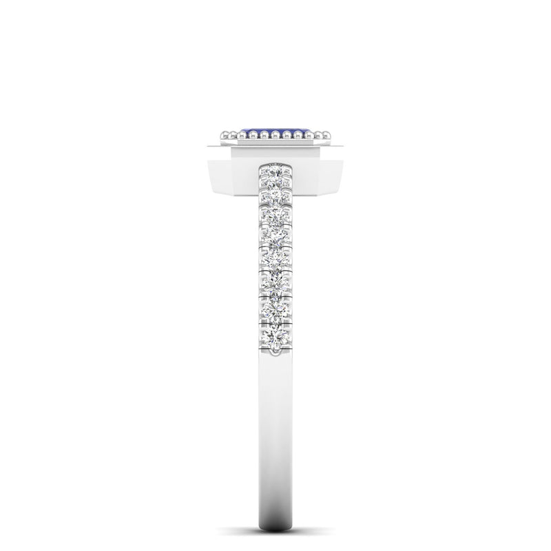 14K White Gold - Tanzanite