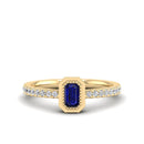 14K Yellow Gold - Sapphire
