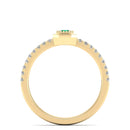 14K Yellow Gold - Emerald