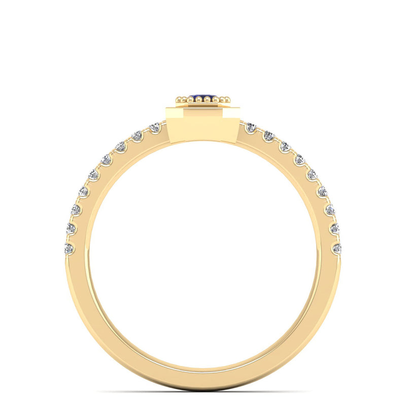 14K Yellow Gold - Tanzanite