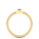 14K Yellow Gold - Ruby