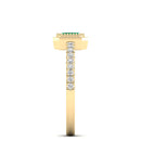 14K Yellow Gold - Emerald