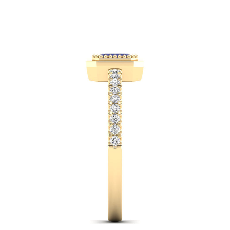 14K Yellow Gold - Tanzanite