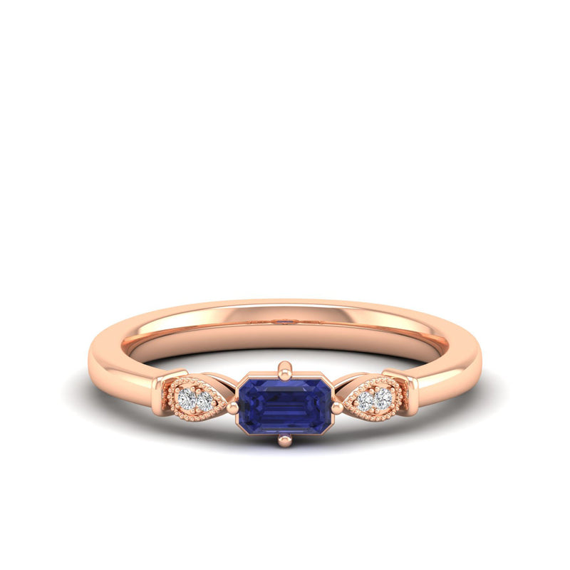 14K Rose Gold - Tanzanite