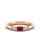 14K Rose Gold - Ruby