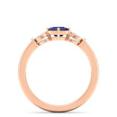 14K Rose Gold - Sapphire