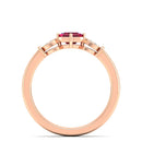 14K Rose Gold - Ruby