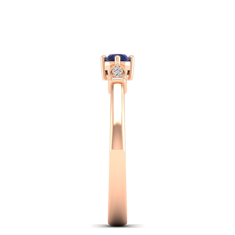 14K Rose Gold - Tanzanite