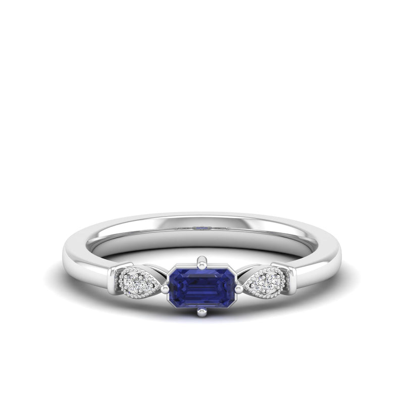 14K White Gold - Tanzanite