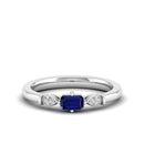 14K White Gold - Sapphire