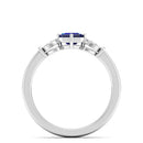 14K White Gold - Sapphire