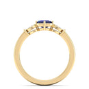 14K Yellow Gold - Sapphire