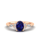 14K Rose Gold - Sapphire