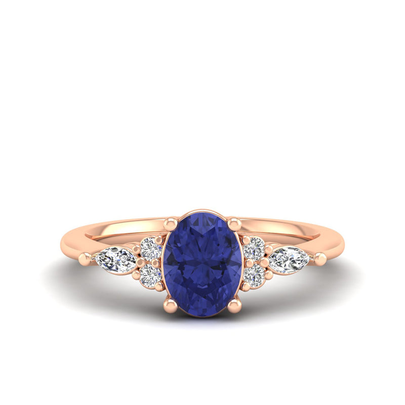 14K Rose Gold - Tanzanite