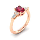 14K Rose Gold - Ruby