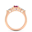 14K Rose Gold - Ruby