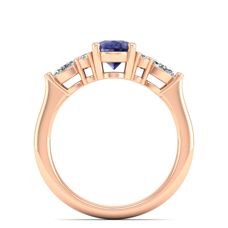 14K Rose Gold - Tanzanite
