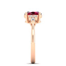 14K Rose Gold - Ruby