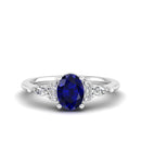 14K White Gold - Sapphire